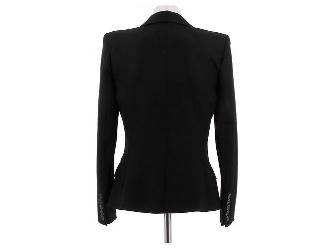 Alexandre Vauthier Black wool button blazer - view 2