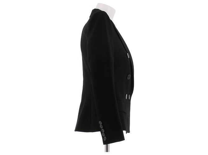Alexandre Vauthier Black wool button blazer - view 3