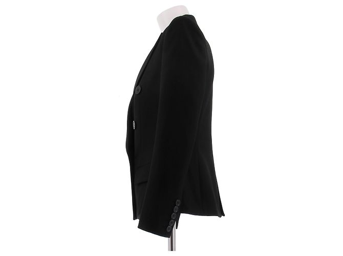 Alexandre Vauthier Black wool button blazer - view 4