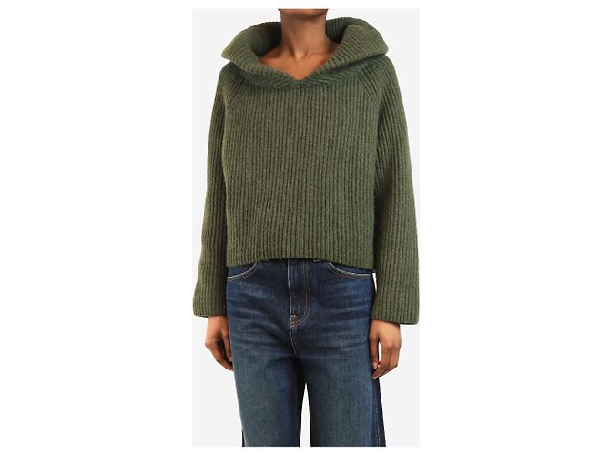 Khaite Pull en cachemire épais vert - taille XS - vue 3