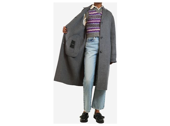 Joseph Grau Cashmere-Mantel - Größe UK 8 - Ansicht 4