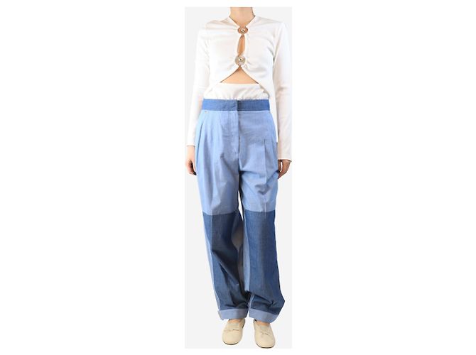 Loewe Pantalones de carpintero azules - talla UK 12 - vista 2