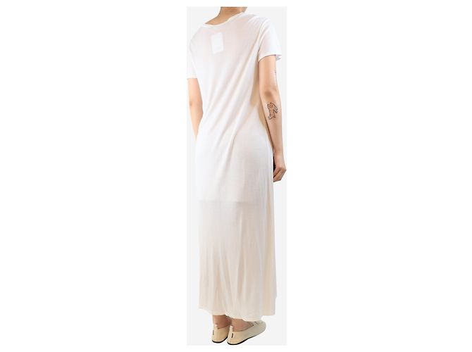 The row Weißes T-Shirt-Kleid mit kurzen Ärmeln - Größe M - Ansicht 2