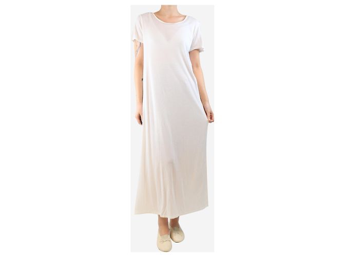 The row Weißes T-Shirt-Kleid mit kurzen Ärmeln - Größe M - Ansicht 3