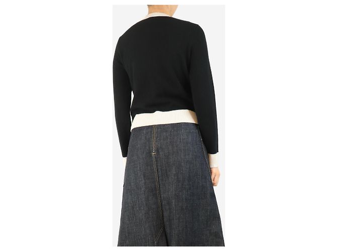 Autre Marque Schwarze Kaschmir-Cardigan - Größe S - Ansicht 2