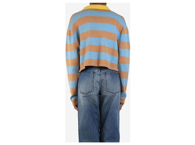 Autre Marque Gestreifter Poloshirt-Pullover in mehreren Farben - Größe XS Mehrfarben - Ansicht 2