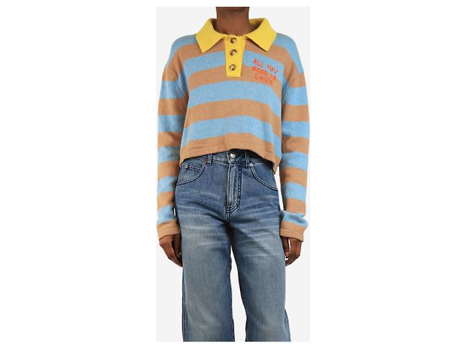 Autre Marque Gestreifter Poloshirt-Pullover in mehreren Farben - Größe XS Mehrfarben - Ansicht 3