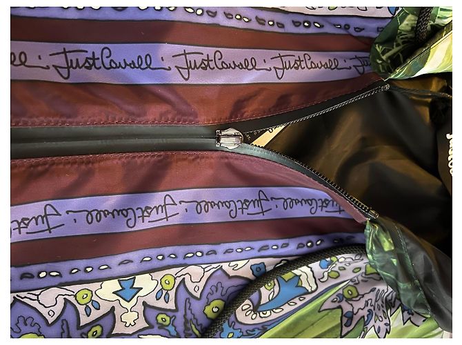 Just Cavalli Damen Jacke mit Palmenprint Mehrfarben Grün Lila - Ansicht 15