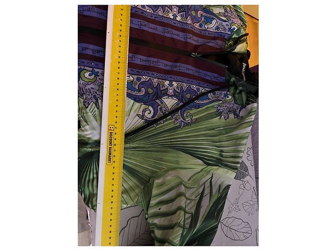 Just Cavalli Damen Jacke mit Palmenprint Mehrfarben Grün Lila - Ansicht 17