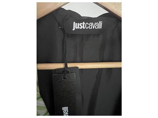 Just Cavalli Damen Jacke mit Palmenprint Mehrfarben Grün Lila - Ansicht 2