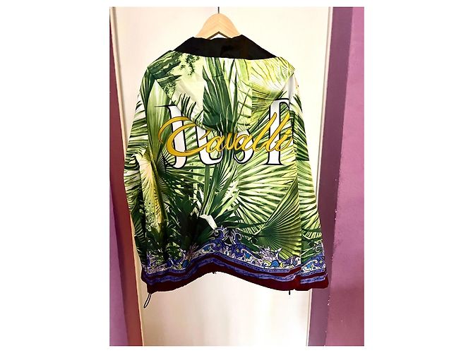 Just Cavalli Damen Jacke mit Palmenprint Mehrfarben Grün Lila - Ansicht 5