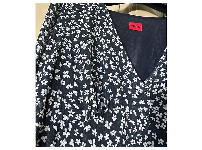 Hugo Boss Kleid Mehrfarbig Polyester Größe 36 Mehrfarben - Ansicht 4