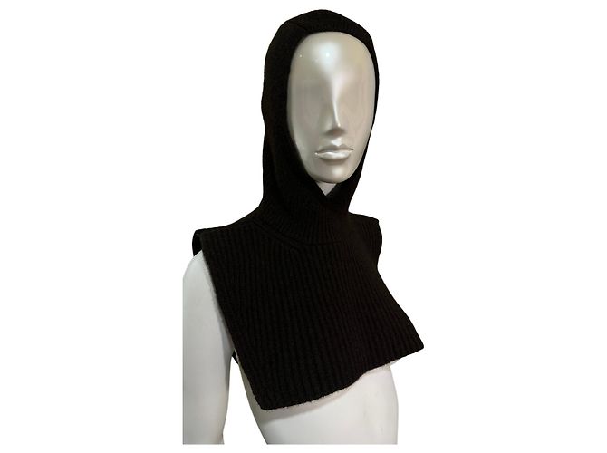 Sciarpa Soeur in Lana Merino Marrone con Collo Alto - vista 2