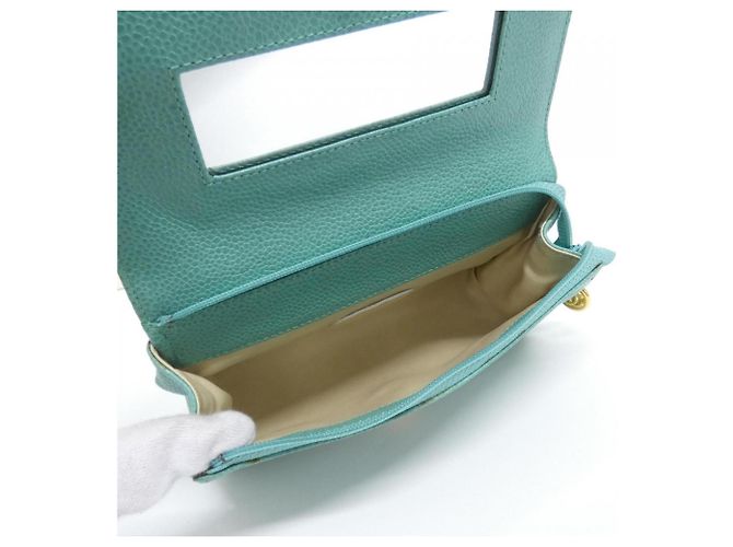 Pochette Chanel Timeless CC Line Verde - vista 4