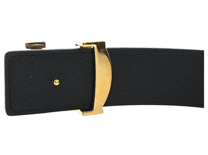 Brauner Monogramm Initiales Wendegürtel von Louis Vuitton - Ansicht 7