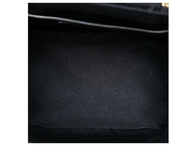 Borsa Vanity trapuntata Grain de Poudre nera Saint Laurent 80s Nero - vista 4