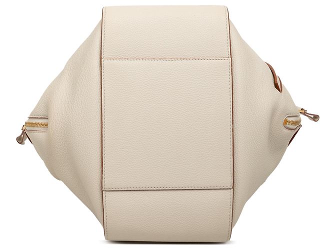 LOEWE Borsa Hammock in pelle di vitello granata media marrone Beige - vista 3