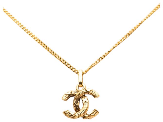 Collana Pendente CC Placcata Oro Chanel D'oro - vista 2
