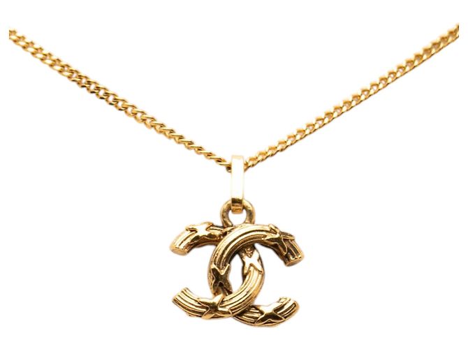 Collana Pendente CC Placcata Oro Chanel D'oro - vista 3