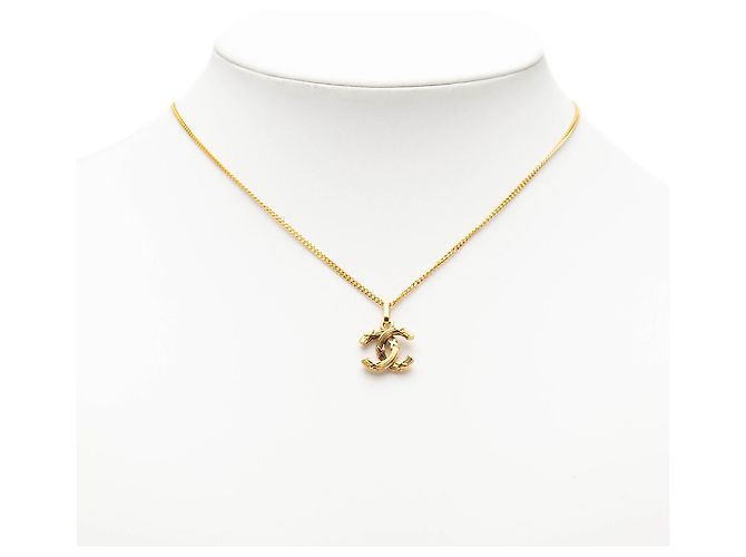 Collana Pendente CC Placcata Oro Chanel D'oro - vista 6