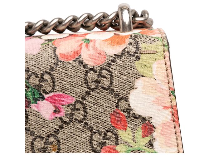 Gucci Beige Piccolo GG Supreme Fiori Dionysus Borsa a Spalla - vista 9