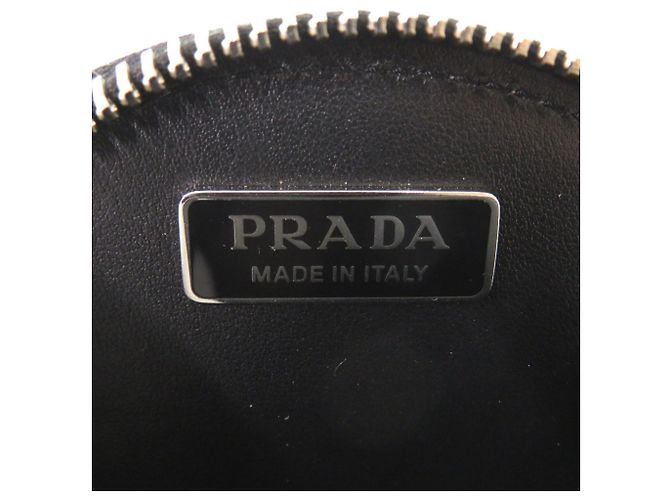 Borsa a tracolla con catena rotonda in spazzolato argento di Prada - vista 6