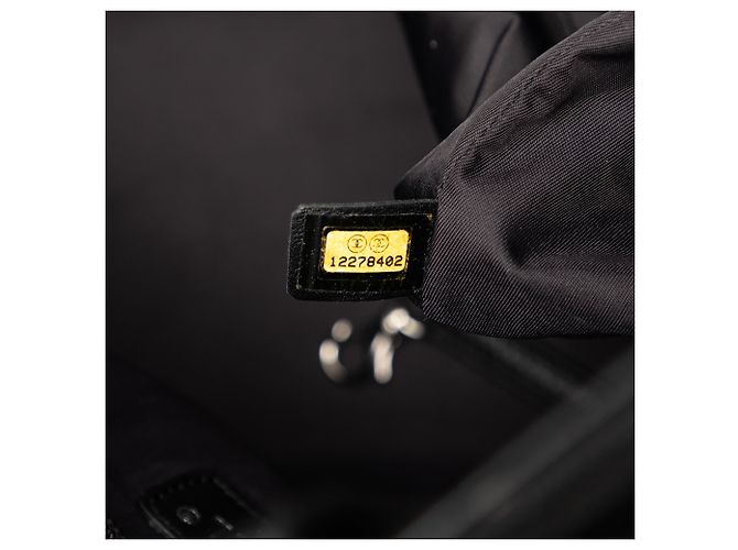 Chanel Grande Borsa Biarritz Parigi in Tela Trapuntata Nera Nero - vista 6