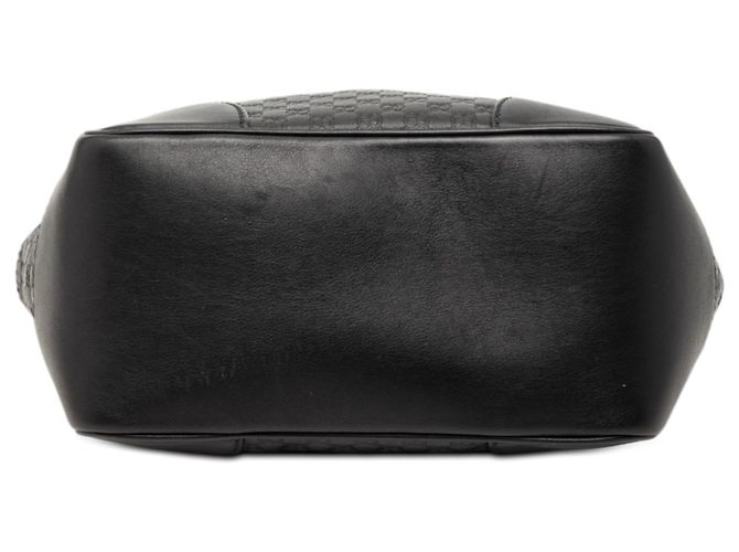 Gucci Black Small Microguccissima Bree Satchel - view 3