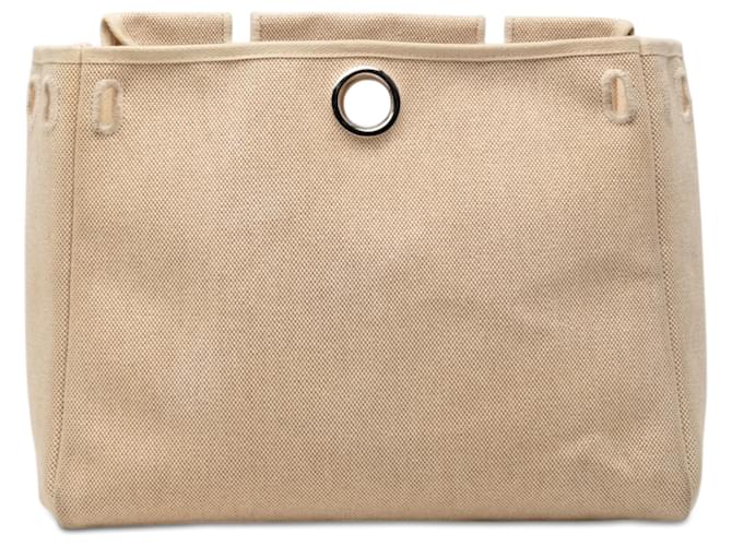 Hermès Blue Toile Herbag MM Blu navy - vista 8