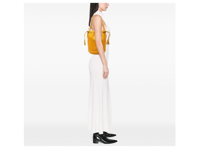 Oranger Nappa Intrecciato Zugbeutel von Bottega Veneta - Ansicht 7