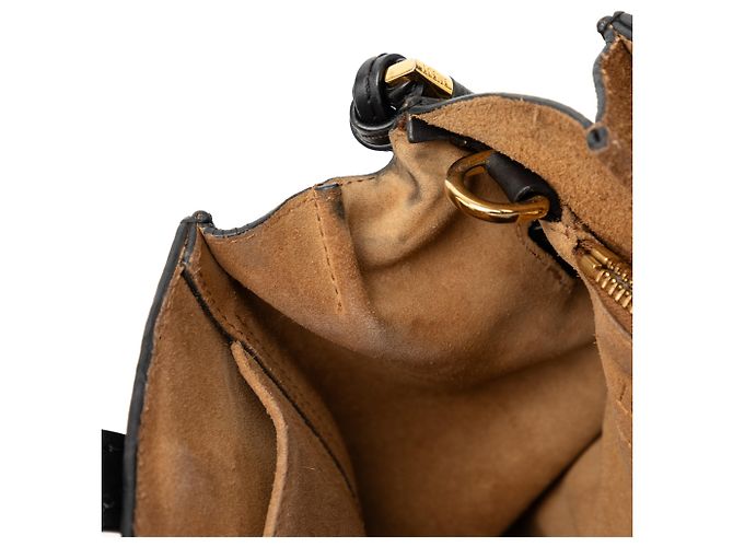 LOEWE Black Small Leather Gate Top Handle Bag - view 7