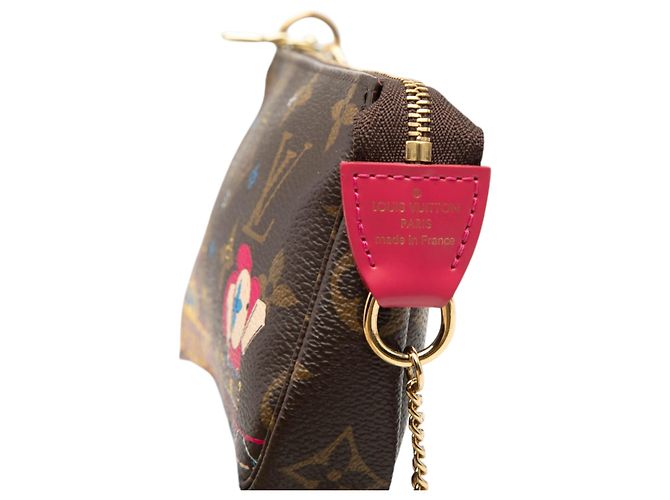 Mini Pochette Accessoires Vivienne Natale in Monogramma Marrone Louis Vuitton - vista 6