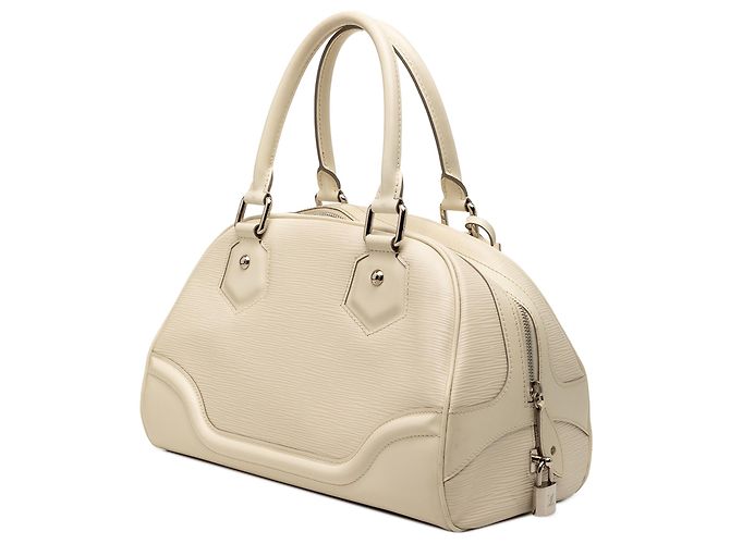 Borsa Bowling Montaigne PM Epi Bianco Louis Vuitton - vista 2