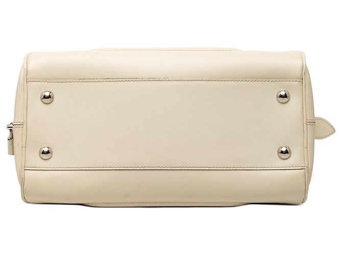 Borsa Bowling Montaigne PM Epi Bianco Louis Vuitton - vista 3