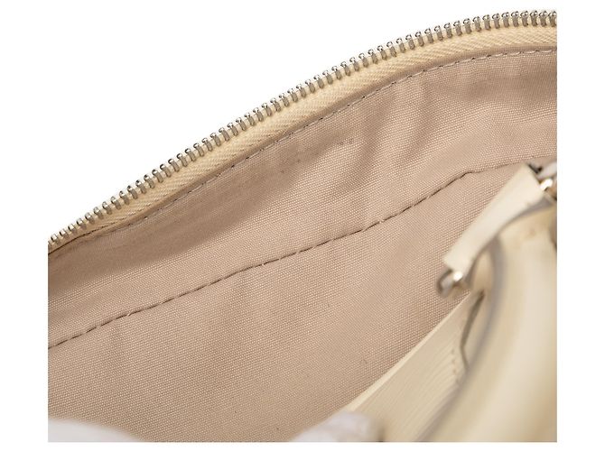 Borsa Bowling Montaigne PM Epi Bianco Louis Vuitton - vista 7