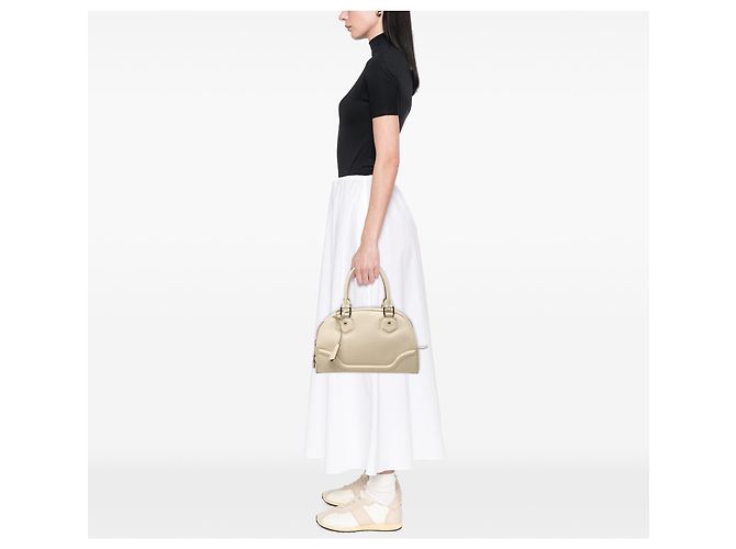 Borsa Bowling Montaigne PM Epi Bianco Louis Vuitton - vista 9