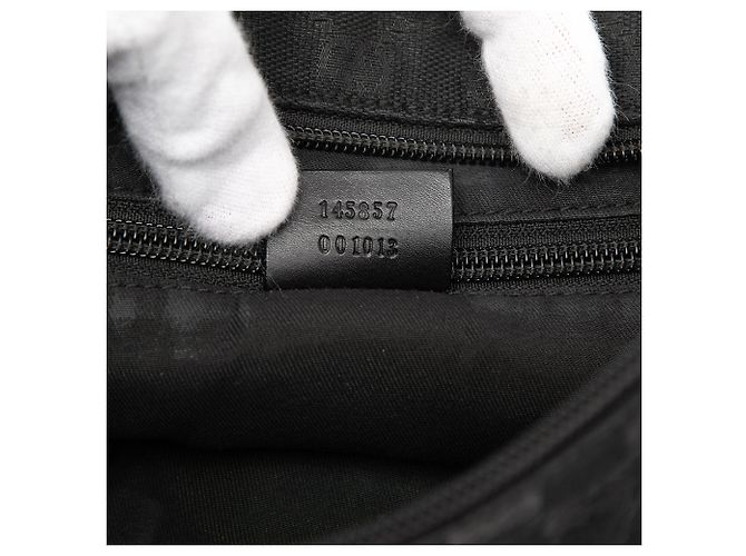 Bolsa transversal Gucci em lona GG preta Preto - vista 6