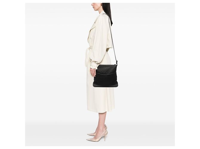Bolsa transversal Gucci em lona GG preta Preto - vista 7