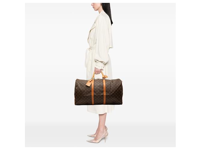 Louis Vuitton Keepall 60 Monogram Marrone - vista 11