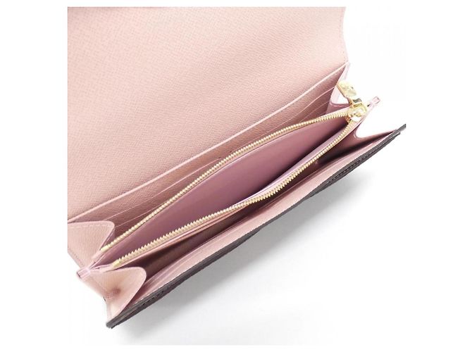 Portafoglio Sarah Monogram Louis Vuitton Marrone Rosa - vista 5