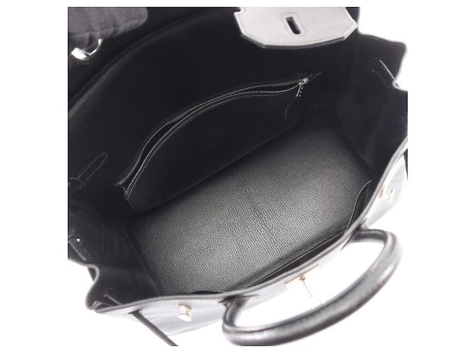 Borsa Hermès Haut à Courroies 32 Nero - vista 3