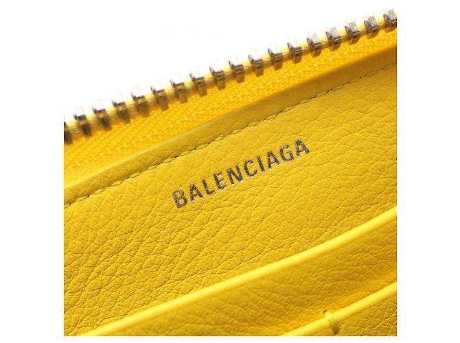 Balenciaga Gelbe Leder Langbörse - Ansicht 4