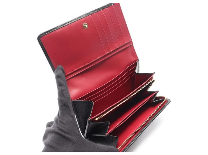 Billetera bi-fold Anagram Loewe Negro - vista 3
