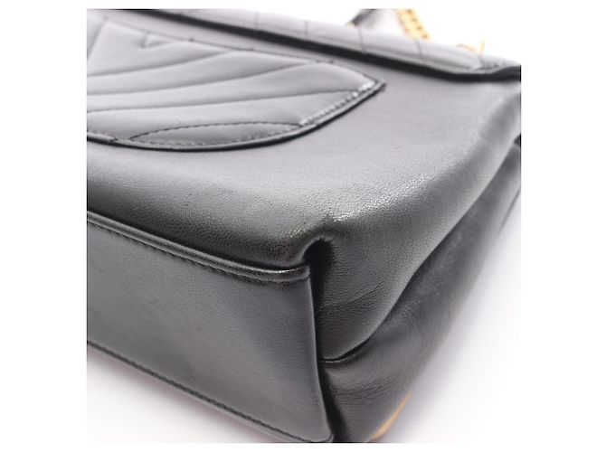 Borsa a Spalla V-Stitch di Chanel Nero - vista 11