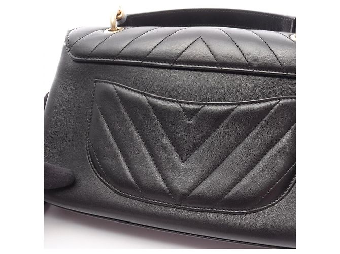 Borsa a Spalla V-Stitch di Chanel Nero - vista 13