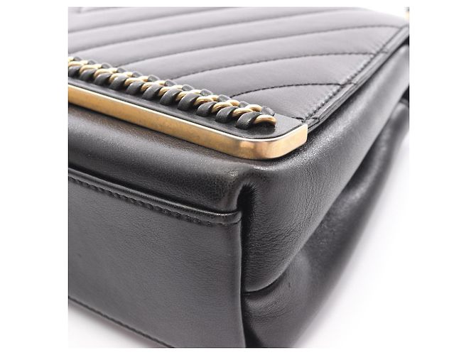 Borsa a Spalla V-Stitch di Chanel Nero - vista 9