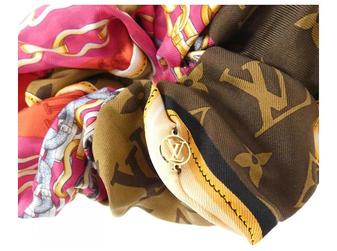 Scrunchie Chouchou Tro Choux di Louis Vuitton Marrone - vista 2
