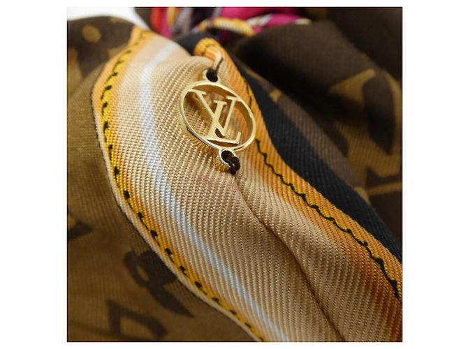 Scrunchie Chouchou Tro Choux di Louis Vuitton Marrone - vista 3