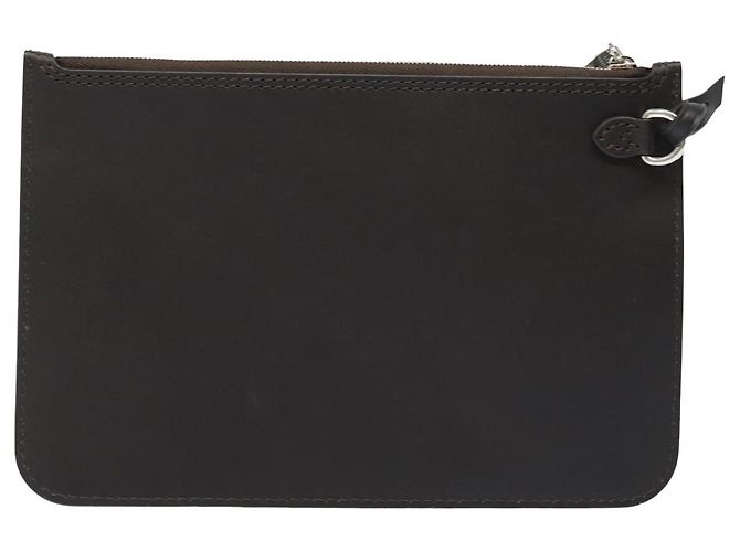 Pochete de cuero Neverfull Louis Vuitton Grande Castaño - vista 2