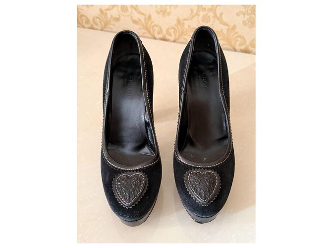 Décolleté Gucci in pelle nera Nero - vista 4